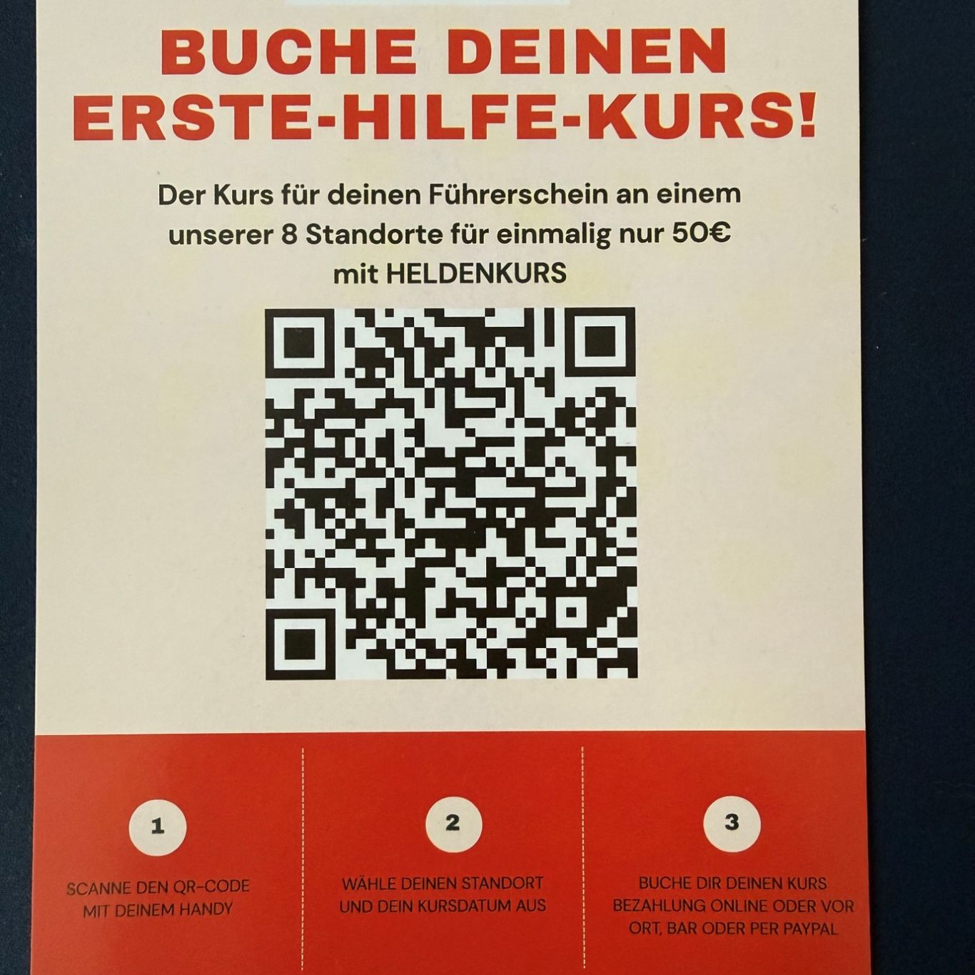 Flyer Erste-Hilfe-Kurs